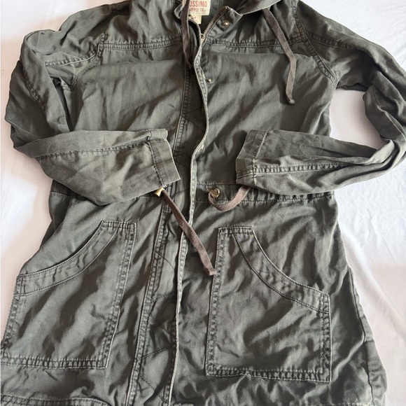 Mossimo Supply Co. Jackets & Blazers - Mossimo Supply Co. Gray Hooded Jacket